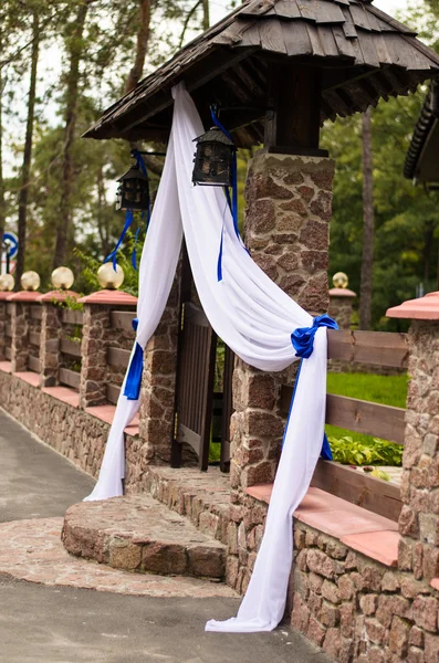 Wedding decorated entrance