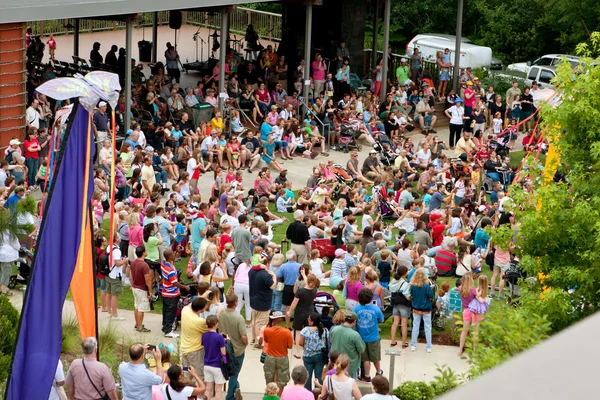Large Crowd Waits For Release Of Butterflies At Summer Festival