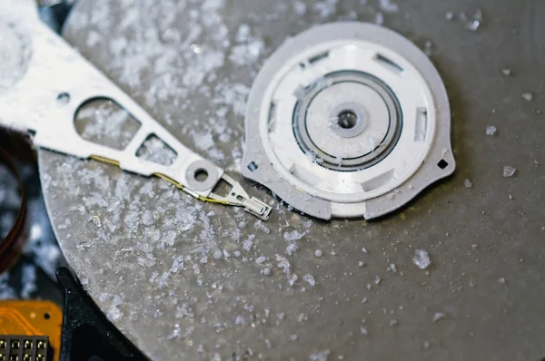 Hard disk drive with frost