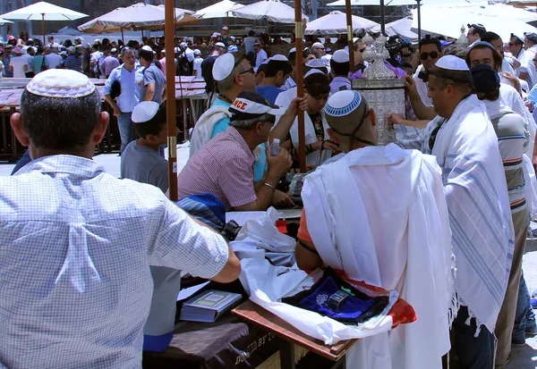 Celebrations during a Bar Mitzvah ceremony