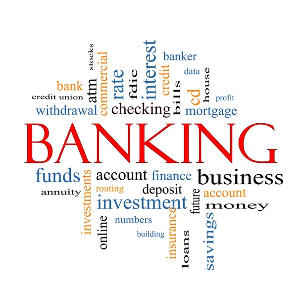 Banking Word Cloud Concept — Stock Photo #12540364