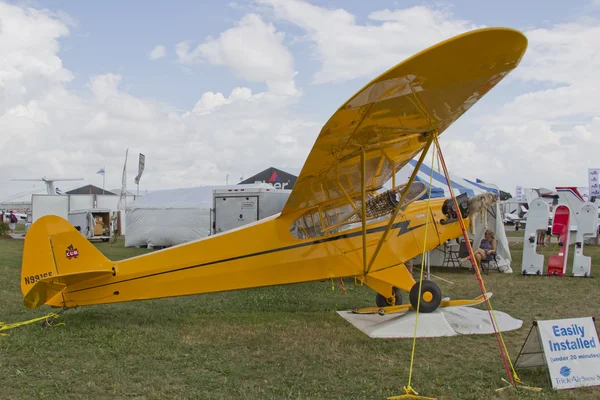 Yellow Piper Cub Plane ready for Alaska