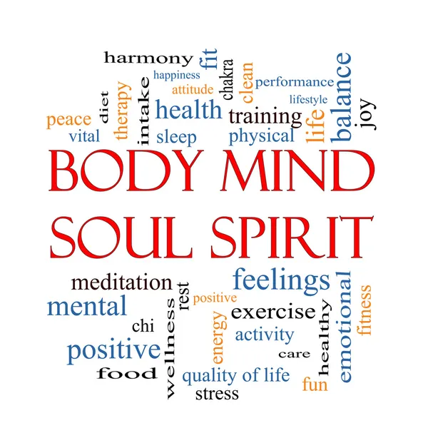 Body Mind Soul Spirit Word Cloud Concept