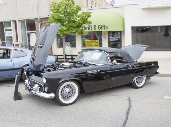 1955 Black Ford Thunderbird Side View