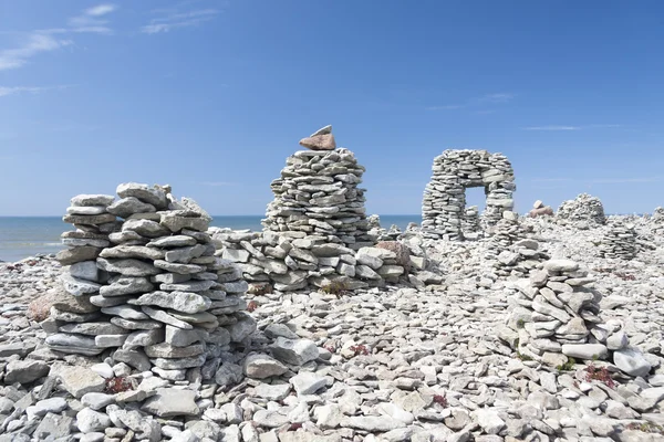 Stowed stone objects in Saaremaa, Estonia