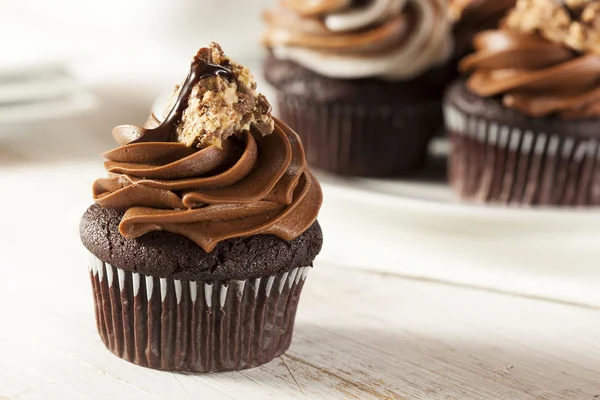 Homemade Chocolate Cupcake with chocolate frosting