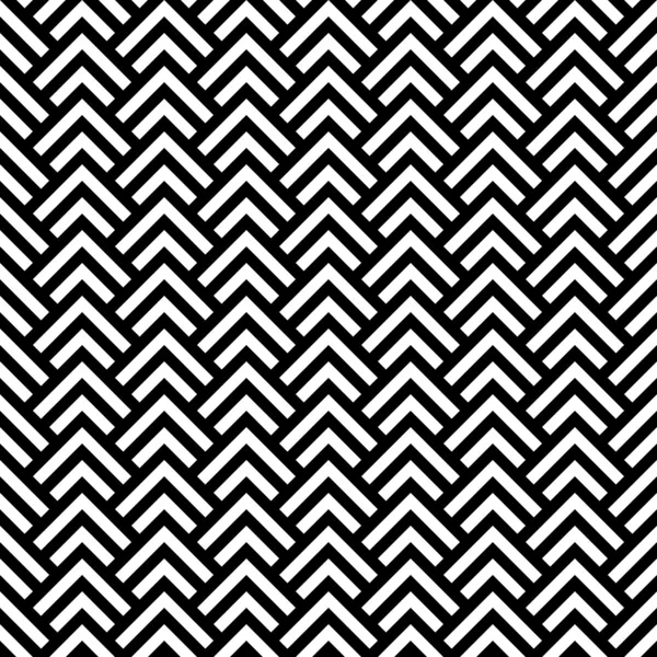 Black and white chevron geometric seamless pattern, vector