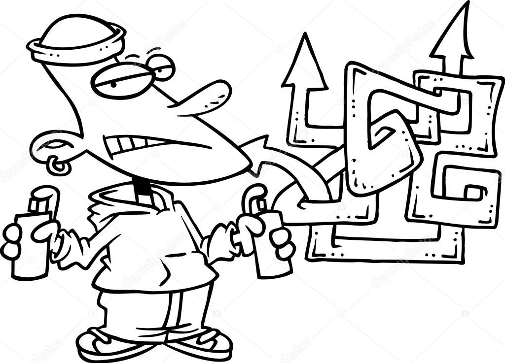 Graffiti Artist Cartoon | Mobil Pribadi