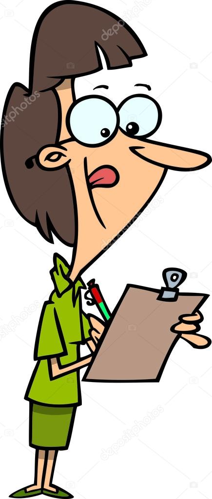Cartoon clipboard — Stock Vector © ronleishman #13979462