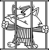 Cieľ na zajtra - Stránka 15 Depositphotos_13984467-Cartoon-cat-in-jail