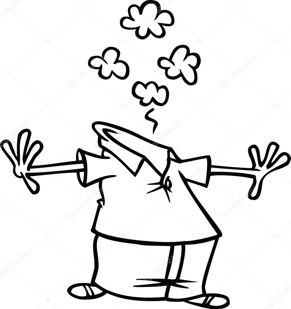 Explosión de cabeza de dibujos animados — Vector de stock © ronleishman