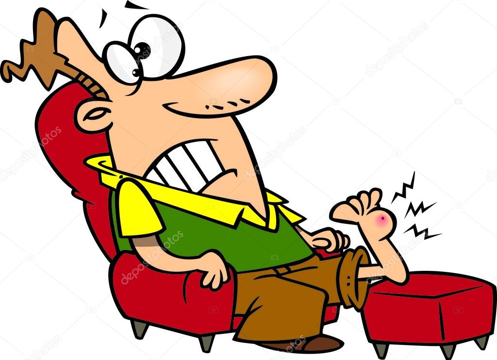 Cartoon Foot Pain — Stock Vector © ronleishman 14003528