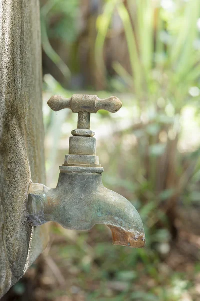Old rusty water tap