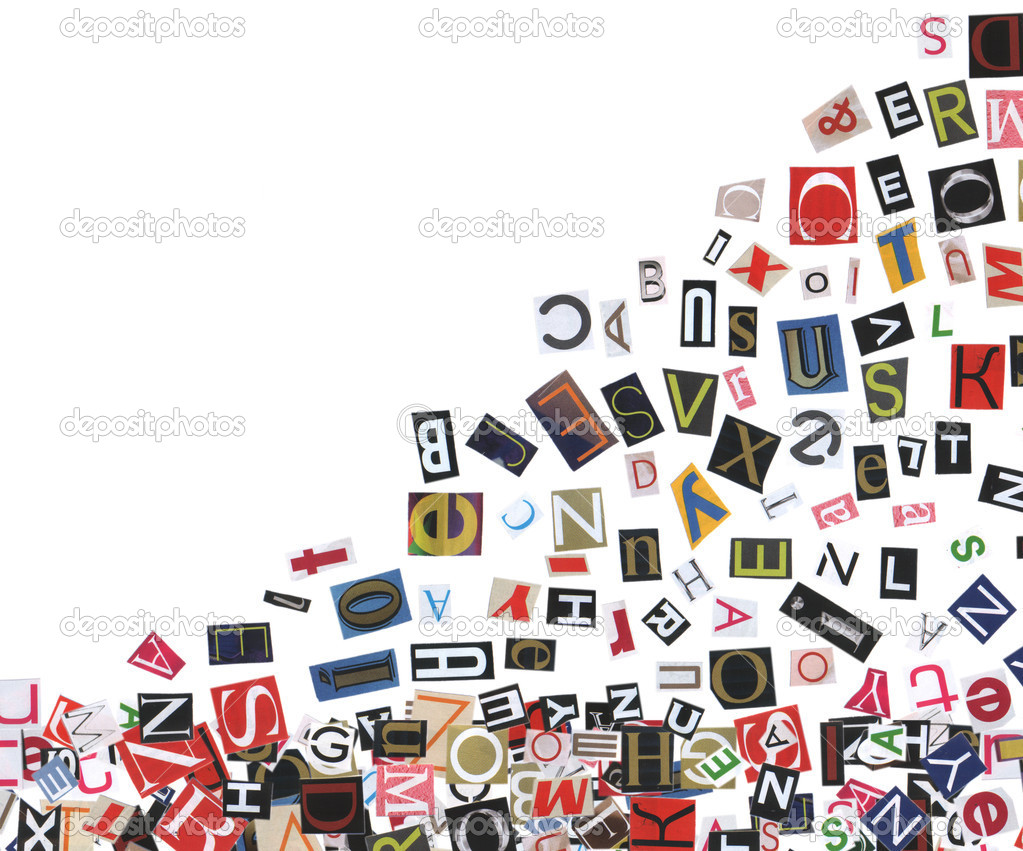 newspaper lettering