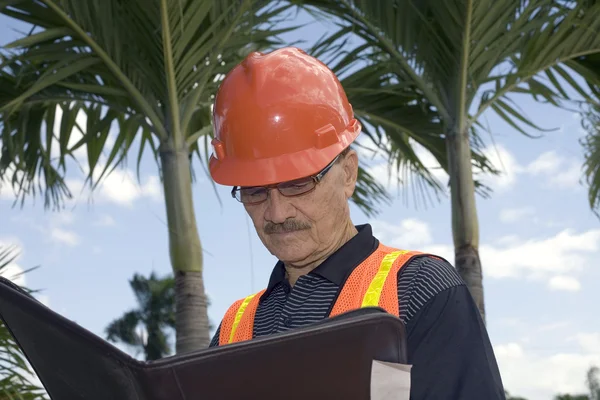 Man in construction outfit