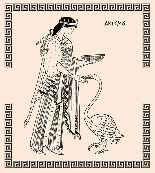 Old greek goddess artemis