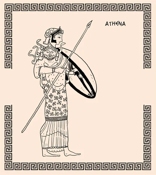 Old greek goddess athena
