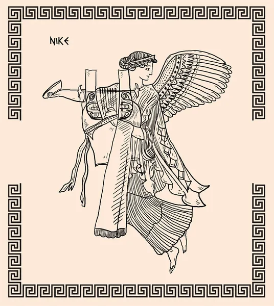 Old greek goddess nike