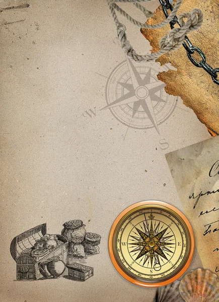 Pirate map icons — Stock Photo #13435943