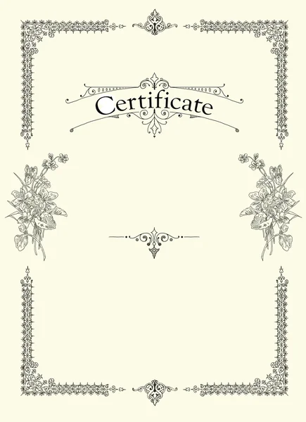 Certificate, Diploma of completion (design template)