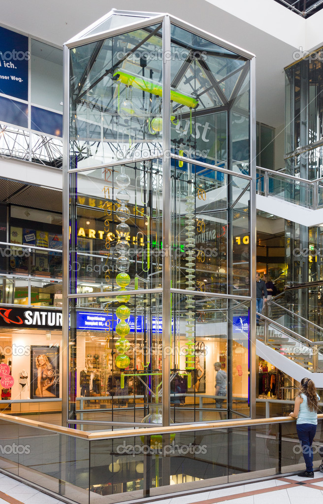 Water clock in the Europa Center. Berlin Stock Editorial Photo © S