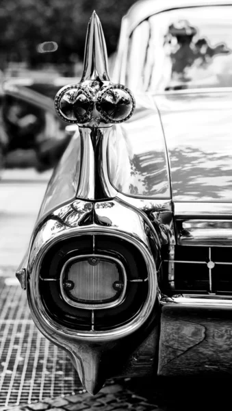 Cars Cadillac Eldorado, a fragment (black and white)