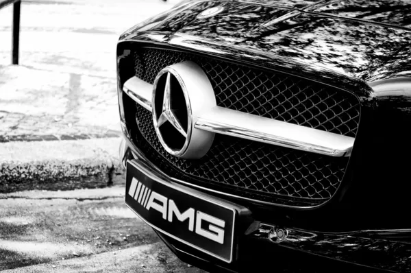 Radiator (engine cooling) supercar Mercedes-Benz SLS AMG (Black and White)