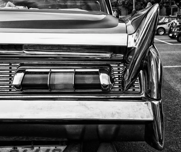 The rear brake lights Car Lincoln Premier Coupe Custom Showcar 1960 (black and white)