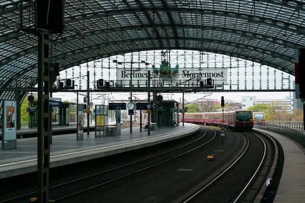 Berlin Central Station. Railway platform.