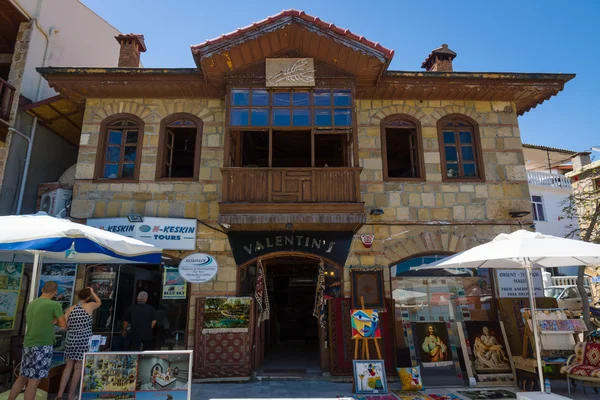 A shop selling souvenirs, clothing and knitwear. Anatolian coast - a popular holiday destination in summer of European citizens.