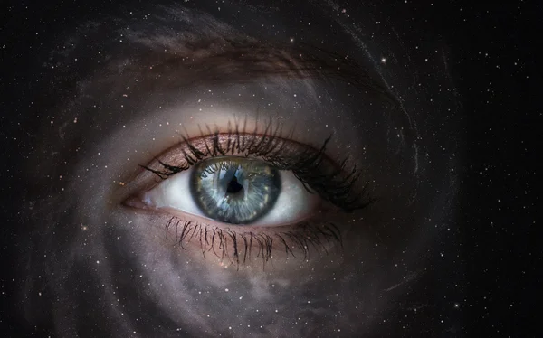 Space galaxy with eye.