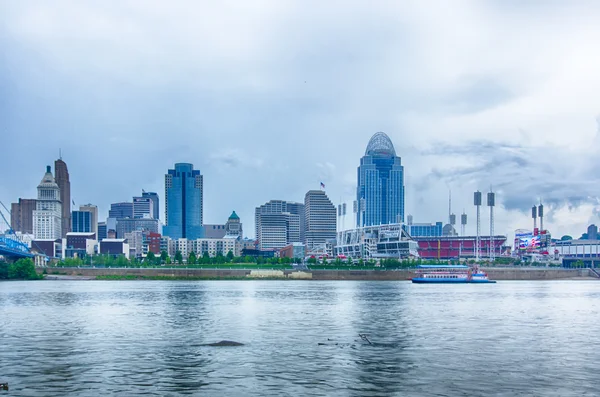 Cincinnati skyline. Image of Cincinnati skyline and historic Joh