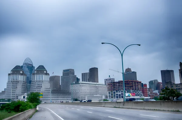 Cincinnati skyline. Image of Cincinnati skyline and historic Joh