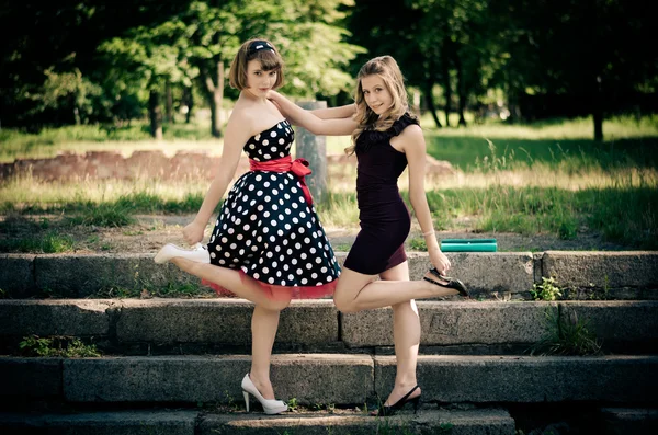 Girls in a park