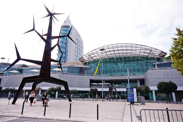 Modern  Sculpture and Vasco da Gama Shopping Centre, Lisbon, Por