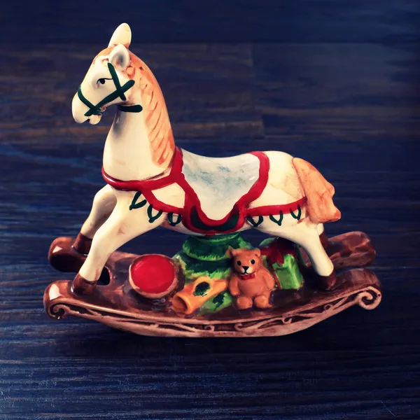 Vintage ceramic toy horse