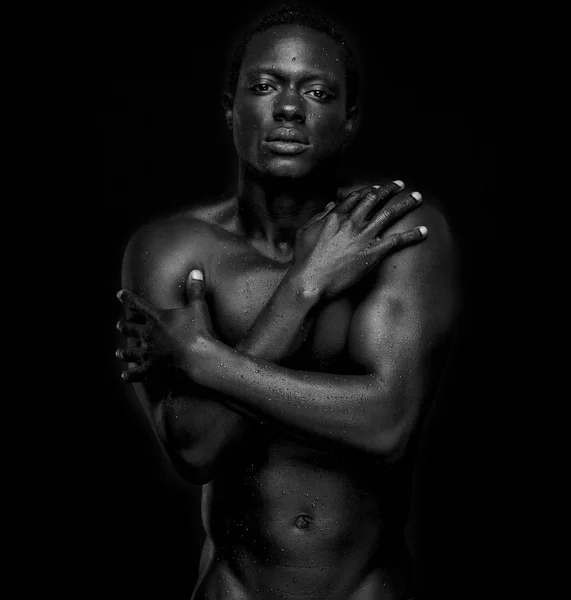 African American Fashion Model Undressed