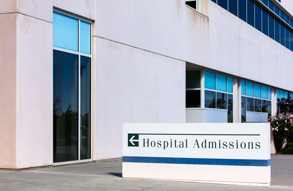Hospital Admissions Sign