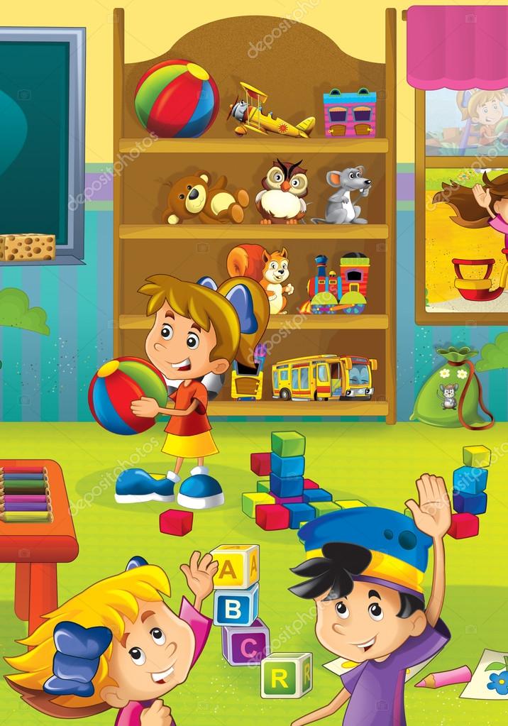Kindergarten Cartoon Kindergarten Cartoon