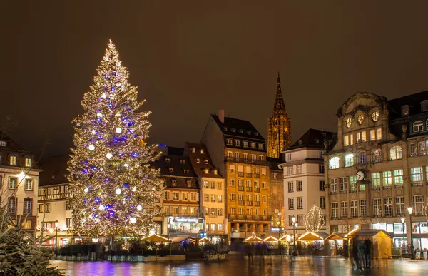 Christmas tree at Place Kleber in Strasbourg, \
