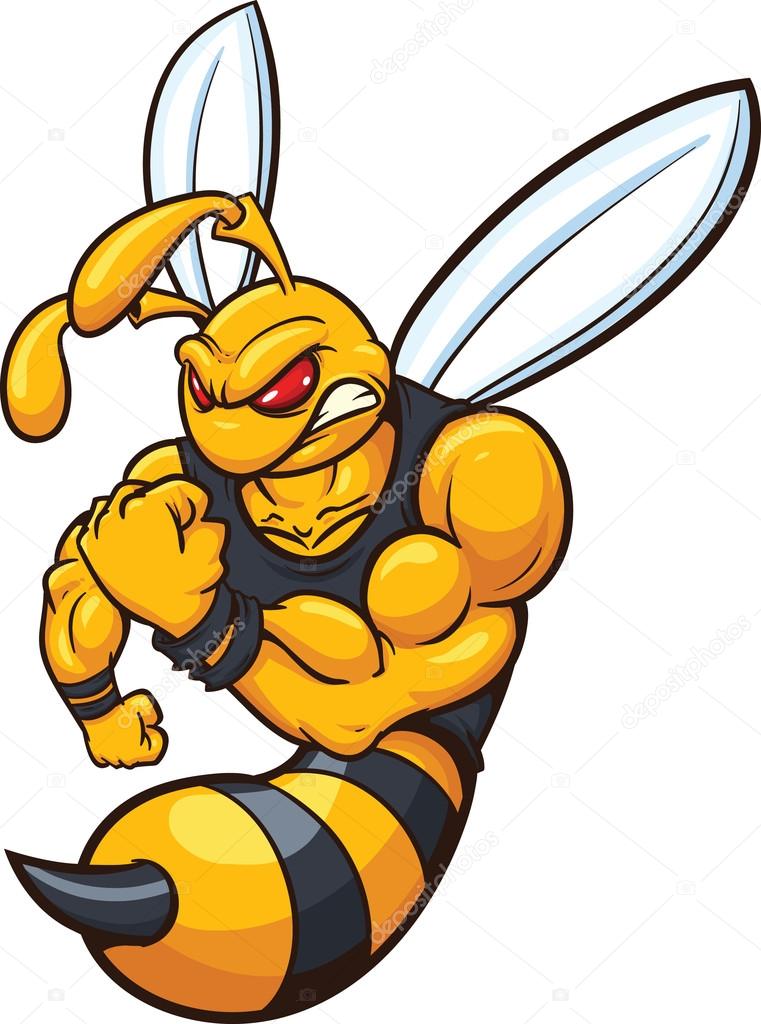 clipart yellow jacket bee - photo #30