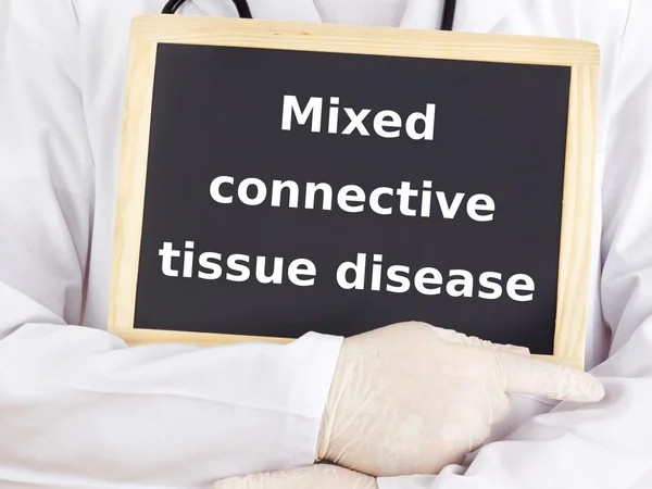 Doctor shows information: mixed connective tissue disease
