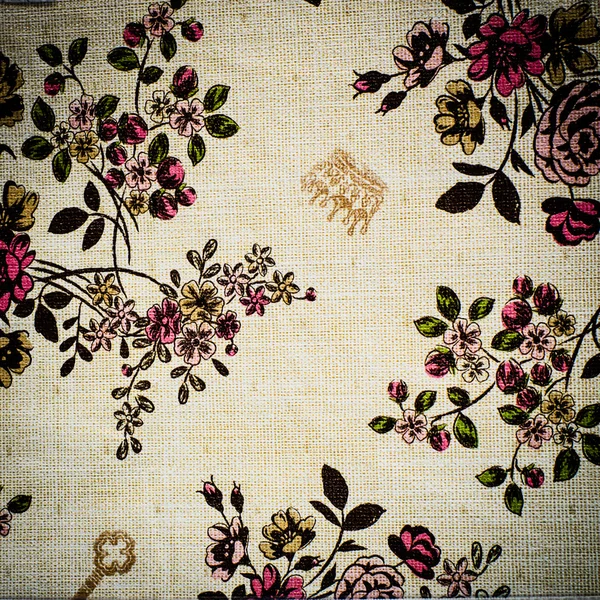 Vinage Flower on table cover sheet