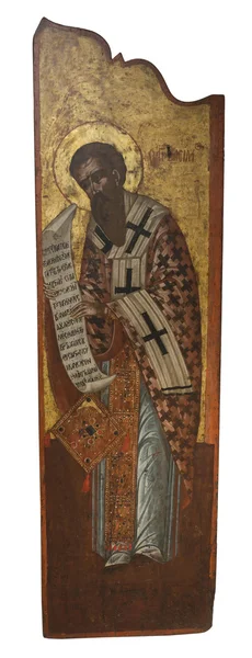 St.Basil.Ancient icon from monastery of the Panayia Kera.Island