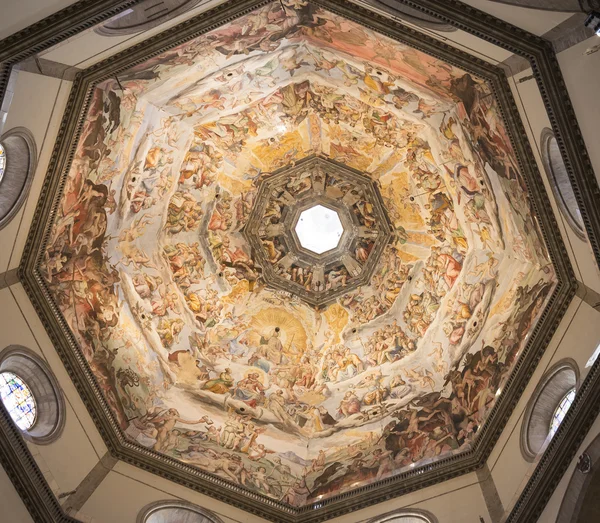 Ceiling painting Giotto\'s bell tower. Florence