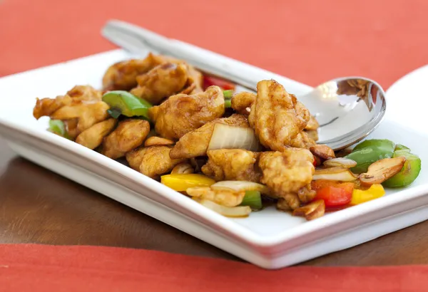 Thai food,stir fired chicken with cashew nuts