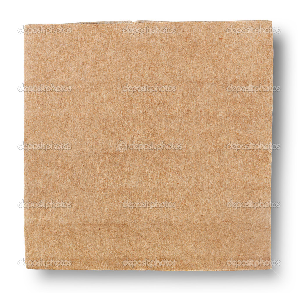 Square piece of cardboard — Stock Photo © alexlukin #28307553