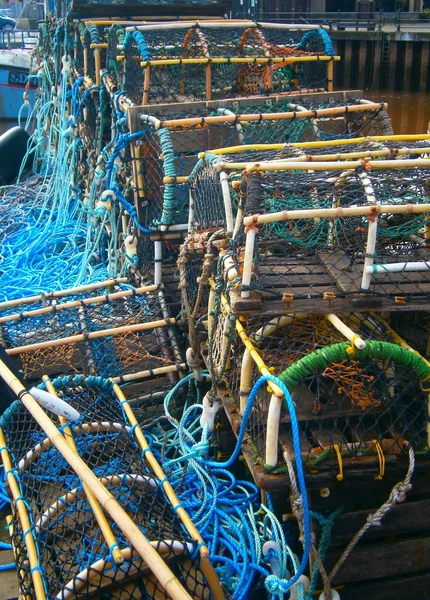 Crab Baskets on Harbour Edge