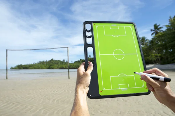 Soccer Football Tactics Board Brazil Beach