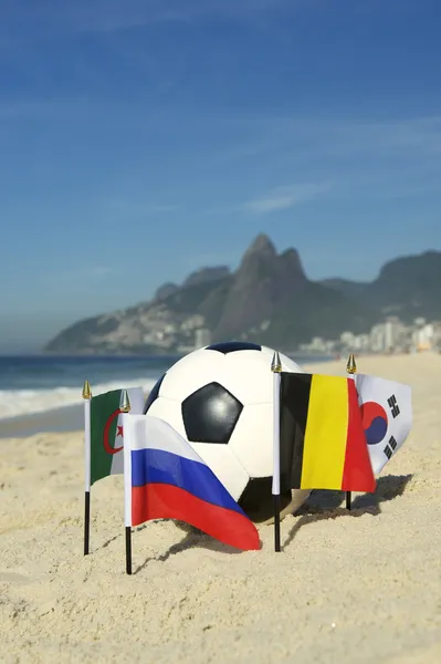 International Football Country Flags Soccer Ball Rio de Janeiro Brazil